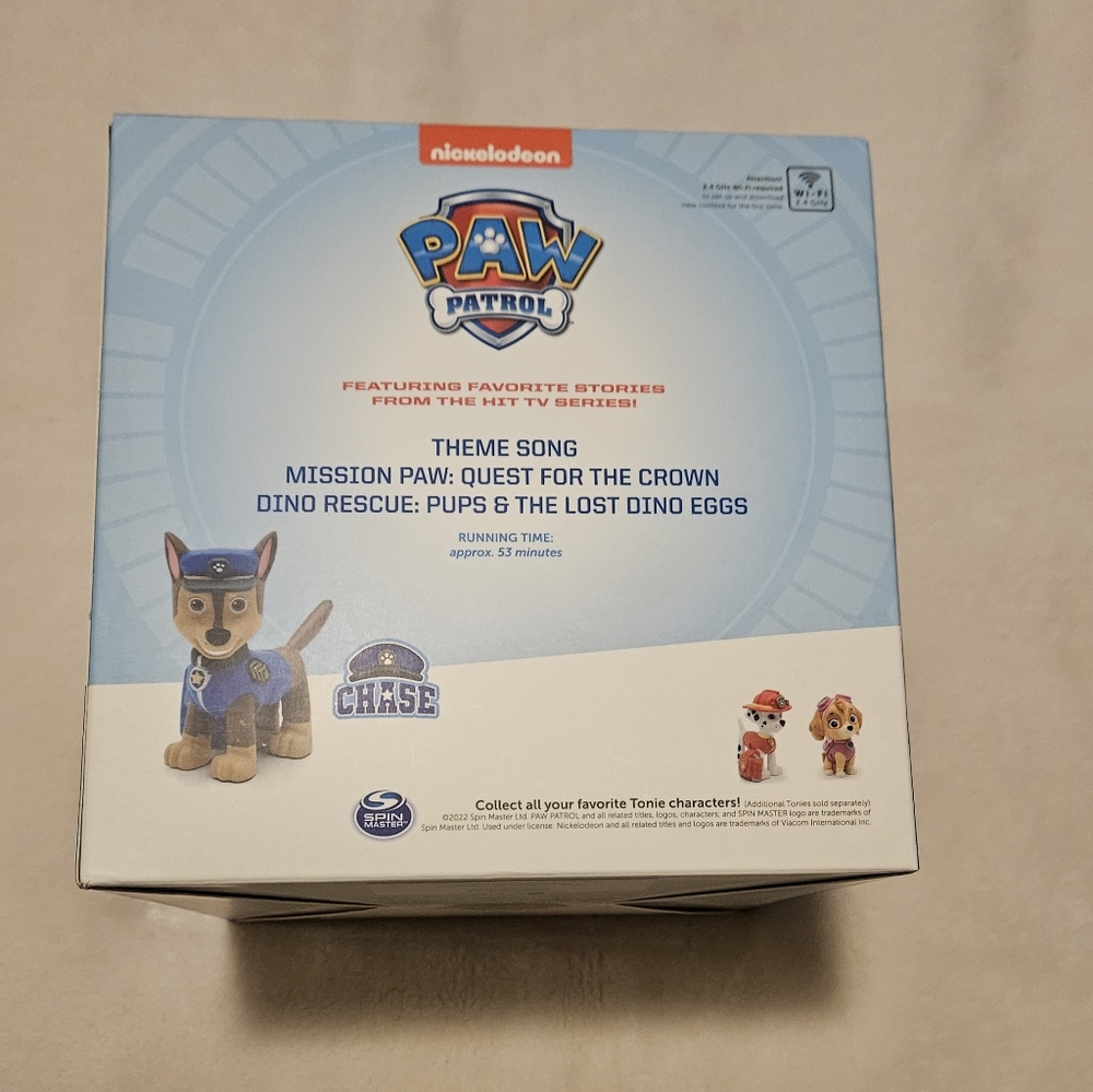 Brand New Blue Toniebox Starter Set with Paw Patrol Chase Tonie - Picture 4 of 6